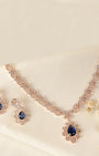 VELISEA Emerald Royale Necklace Set | Premium Green Zirconia Party Wear Jewellery