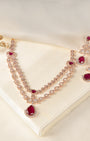 VELISEA Emerald Royale Necklace Set for Women | Premium Green Zirconia Jewellery