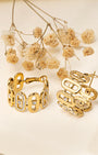 VELISEA Signature Hoop Earrings | Premium Gold-Plated Designer Jewellery