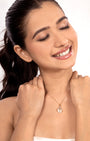 VELISEA Gold Plated Anti-Tarnish Stainless Steel Shell Pendant Snake Chain Necklace for Women | Elegant Everyday Jewelry