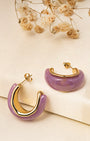 VELISEA Elegant Gold Hoop Earrings | Lightweight Party Wear Jewellery